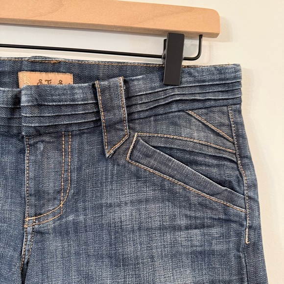 Women's See Thru Soul blue denim Y2K Shorts size 28 - Picture 2 of 6